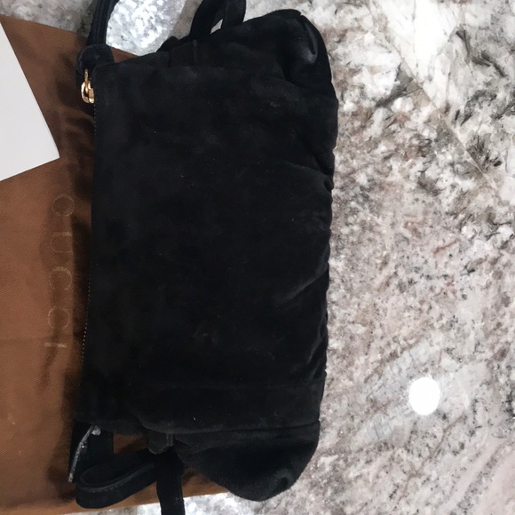 😍 Authentic GUCCI Black Suede Clutch/Wristlet - Picture 5 of 8